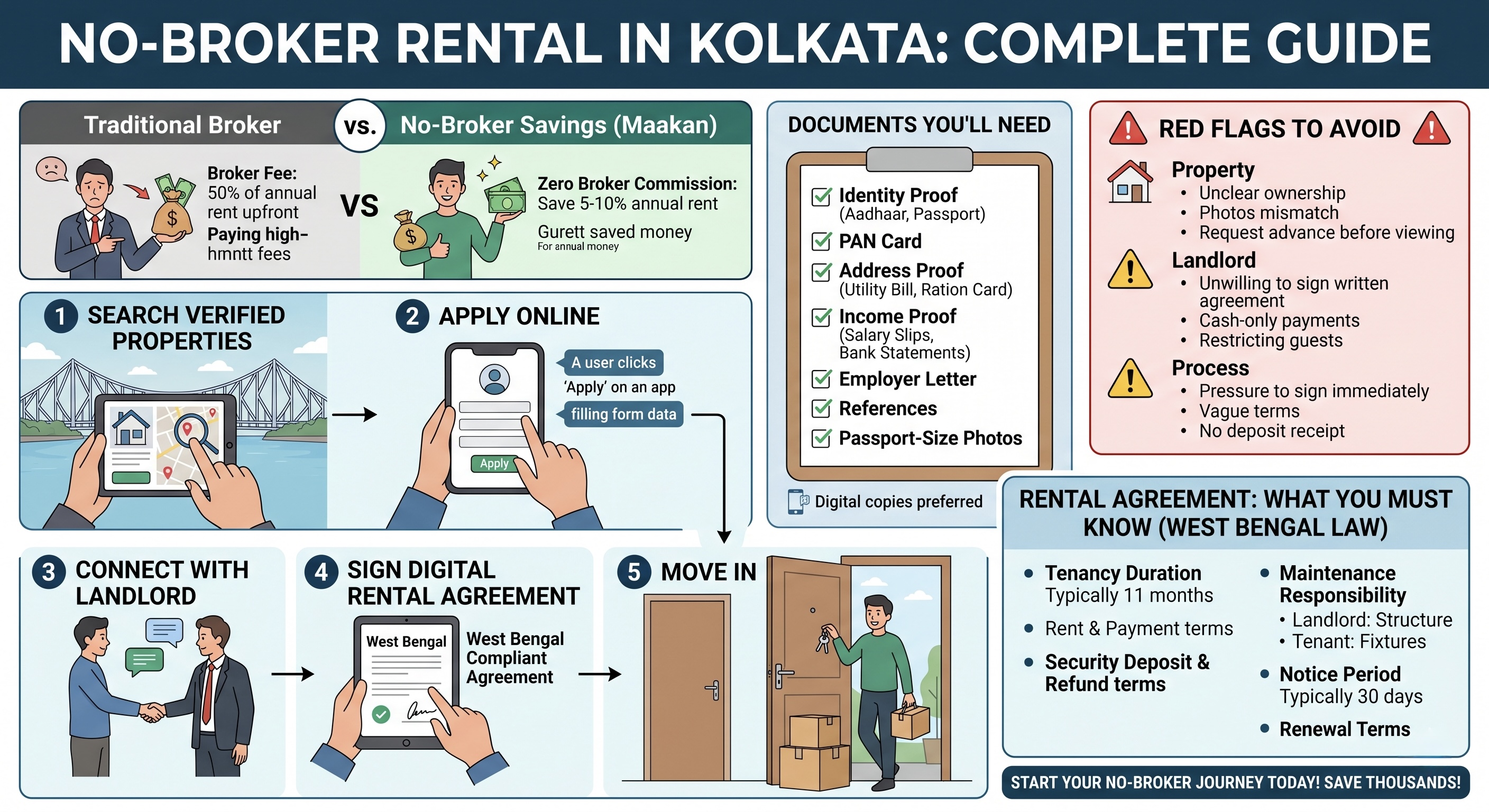 No-Broker Rental in Kolkata: Complete Guide